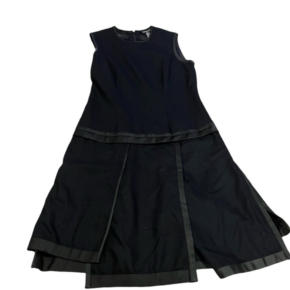 DKNY Dress with panels that open- flapper style wool dress - Drip waist size 8 - Picture 1 of 5